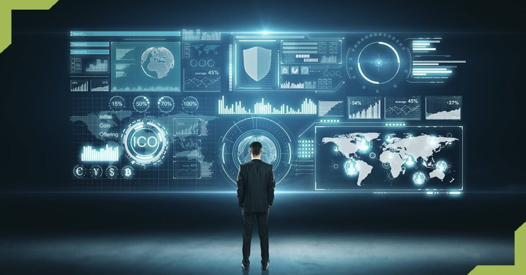 Business intelligence system displayed by graphic data reports