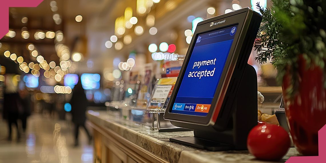 computer screen with "payment accepted"